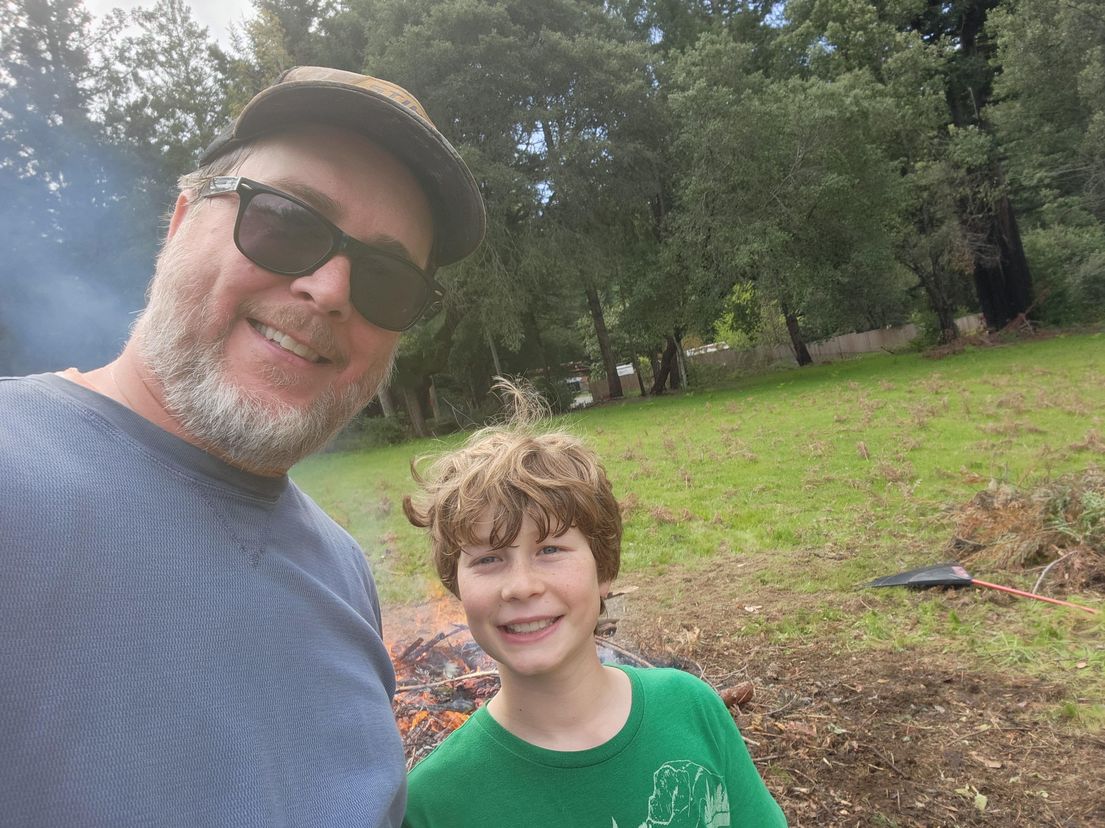 2025 Arlo helping with burn piles