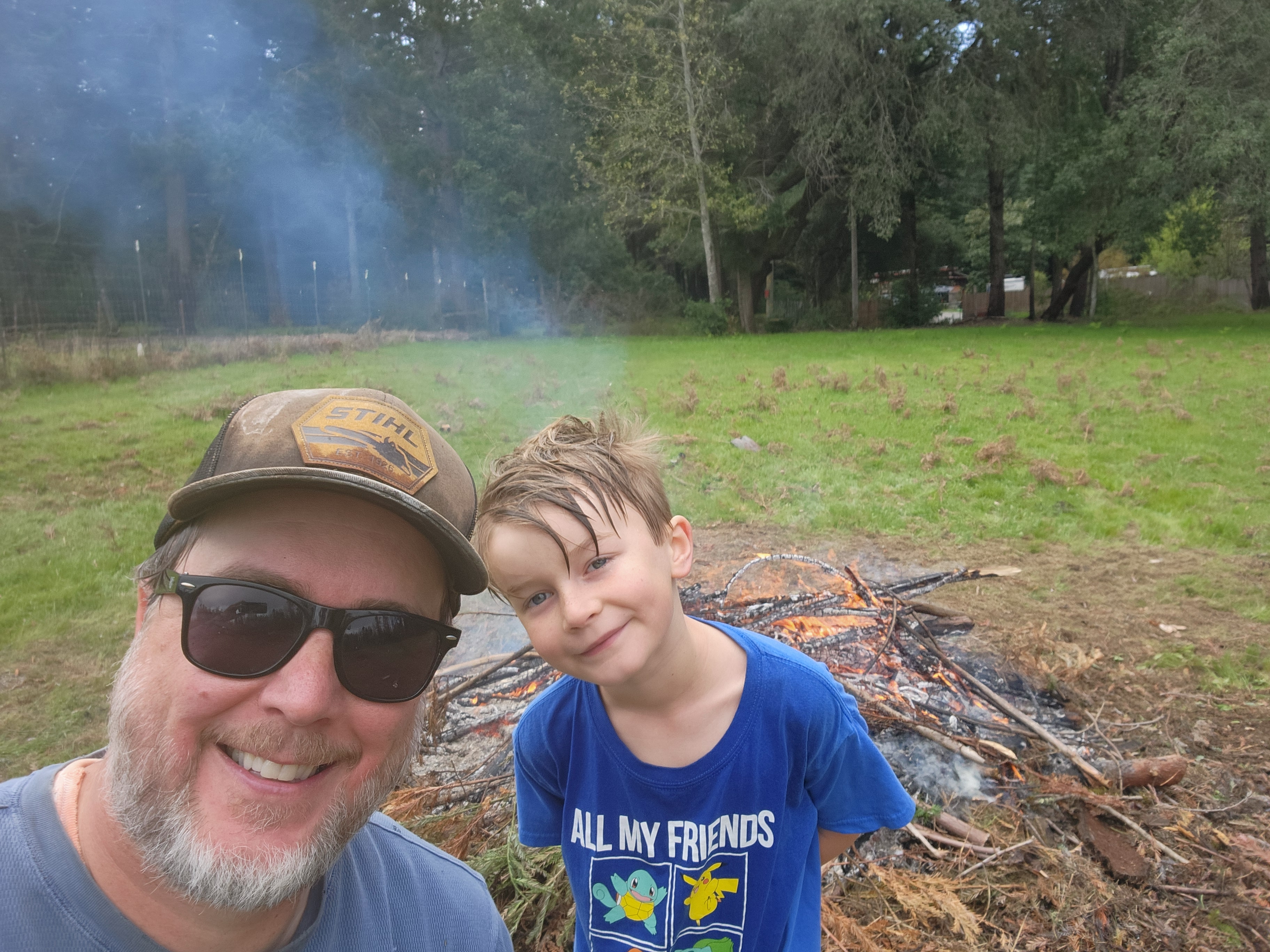 2025 Kyle helping with burn piles
